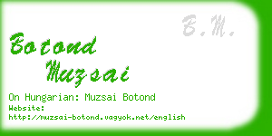 botond muzsai business card